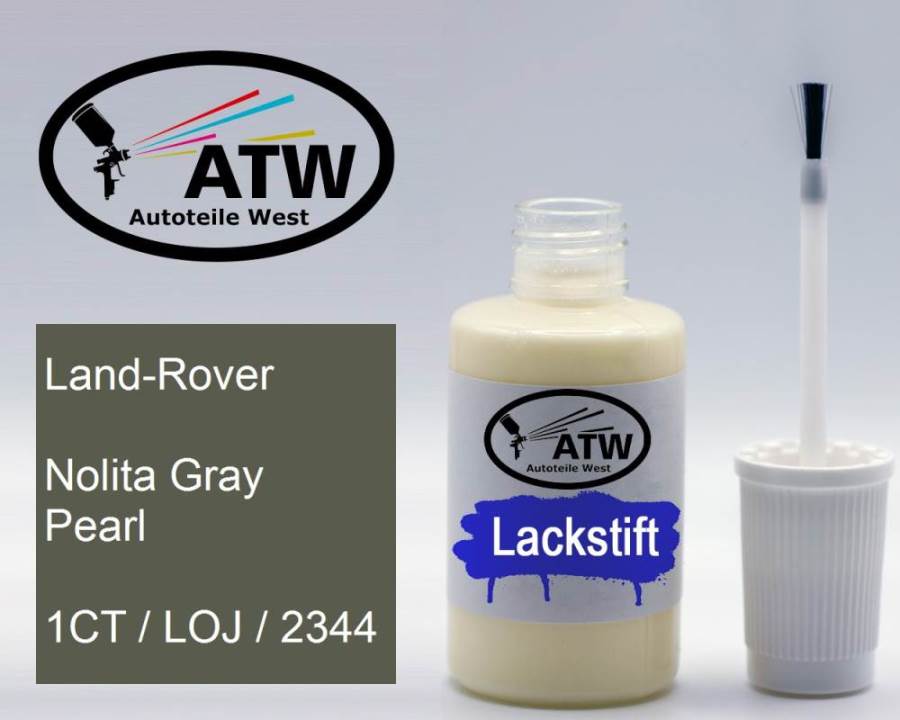 Land-Rover, Nolita Gray Pearl, 1CT / LOJ / 2344: 20ml Lackstift, von ATW Autoteile West.